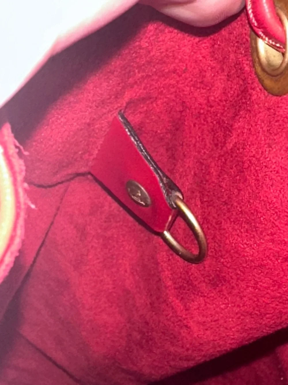 Red Epi Leather Louis Vuitton Noé GM